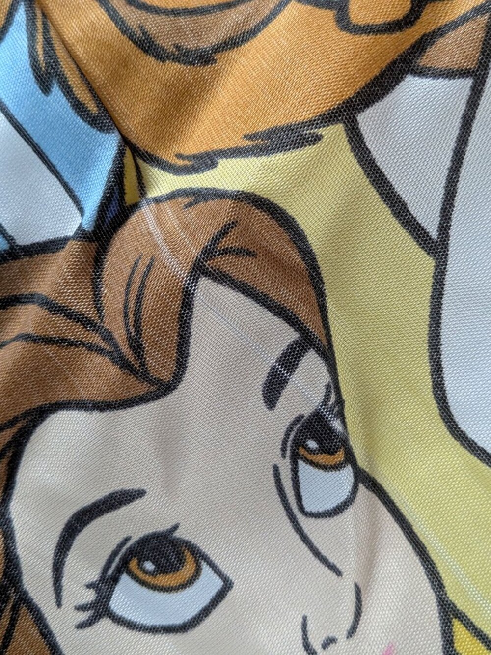Vintage 90s Disney Beauty and the Beast Kids Sleeping Bag Retro Belle Princess - Picture 11 of 13